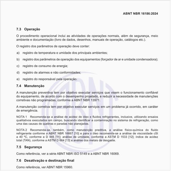 O que inclui o procedimento operacional?