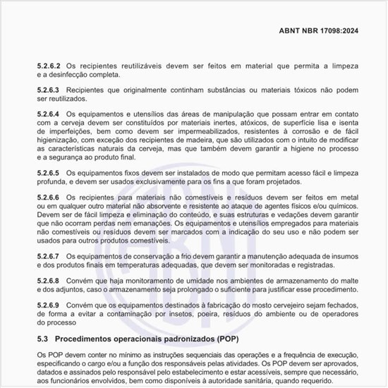 Quais devem ser os procedimentos operacionais padronizados (POP)?