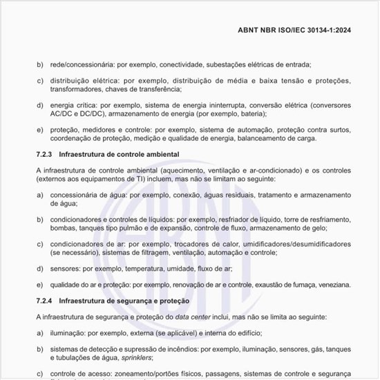Qual deve ser a infraestrutura de controle ambiental de um data center?