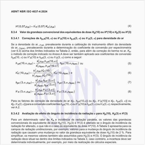 Como realizar a avaliação do efeito do ângulo de incidência da radiação a para Hp(10), Hp(3) e H’(3)?