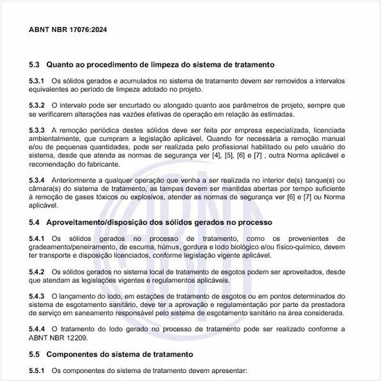 Por que o sistema de tratamento deve conter dispositivos de inspeção e/ou de acesso/visita?