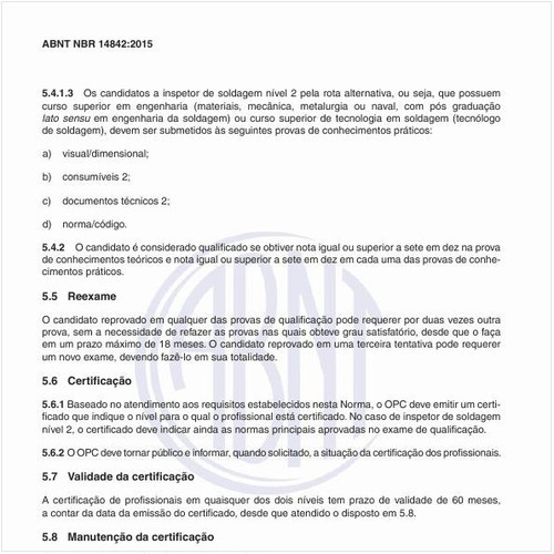 No que consiste a manutenção da certificação?