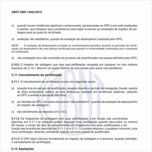 Quando ocorre o cancelamento da certificação?