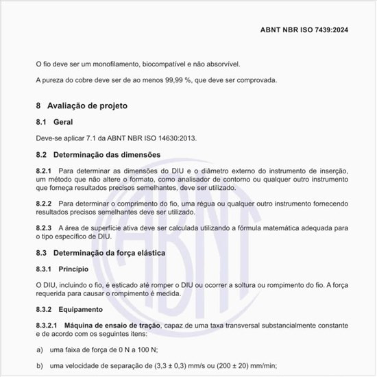 Como deve ser feita a avaliação de projeto de um DIU?