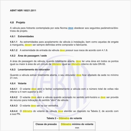 Qual deve ser o diâmetro do volante?