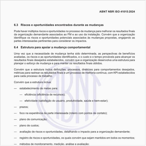 Qual deve ser a estrutura para apoiar a mudança comportamental?