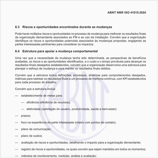 Qual deve ser a estrutura para apoiar a mudança comportamental?