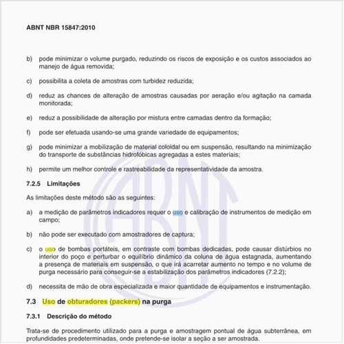 Como funciona o uso de obturadores (packers) na purga?