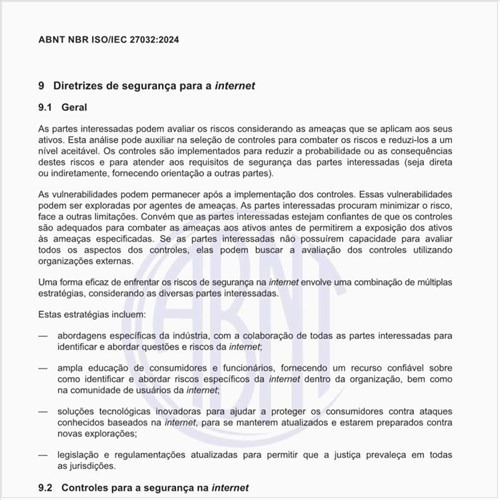 Quais as principais diretrizes de segurança para a internet?