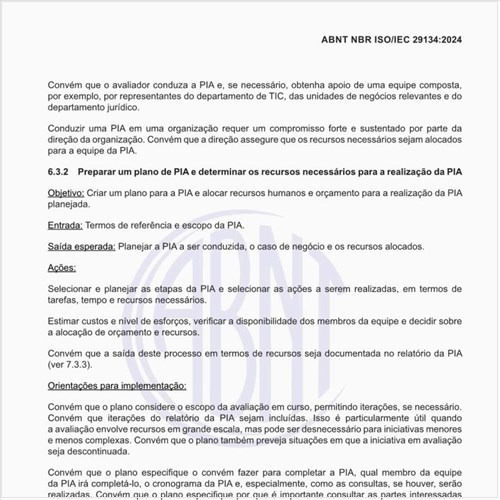 Como preparar um plano de PIA e determinar os recursos necessários para a sua realização?