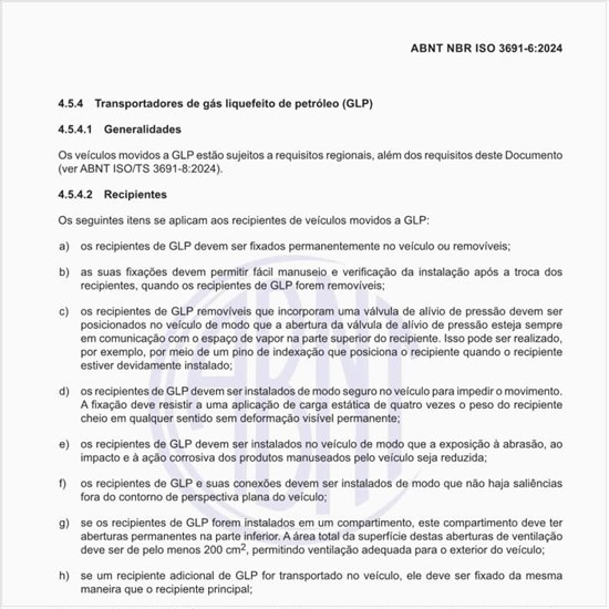 Quais os requisitos para os transportadores de gás liquefeito de petróleo (GLP)?