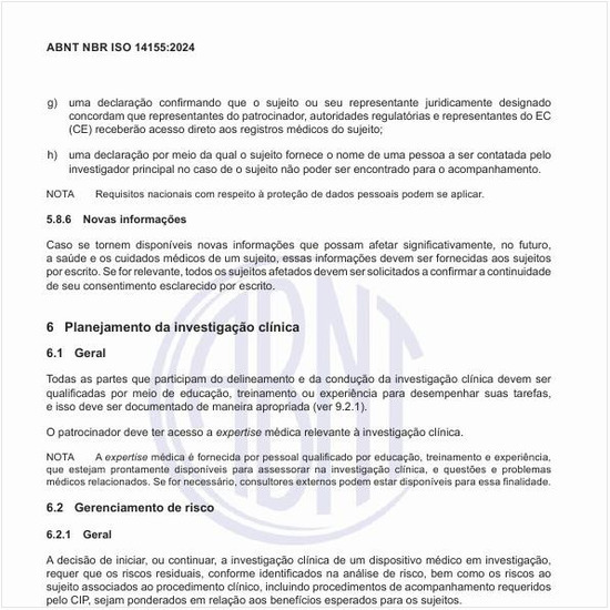 Como deve ser feito o planejamento da investigação clínica?