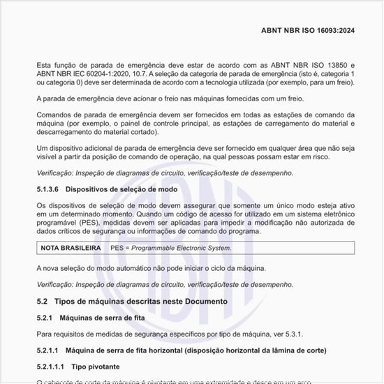 Quais são os tipos de máquinas descritas neste documento?