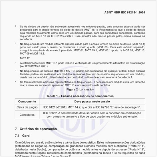 Quais são os critérios de aprovação dos módulos?