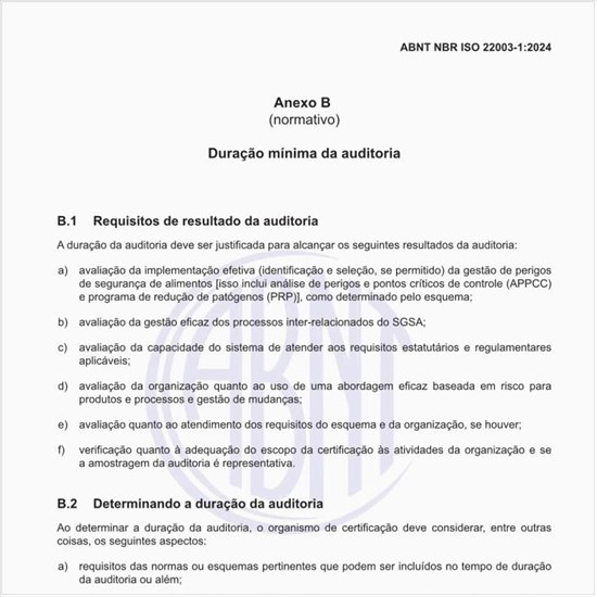 Quais devem ser os requisitos de resultado da auditoria?