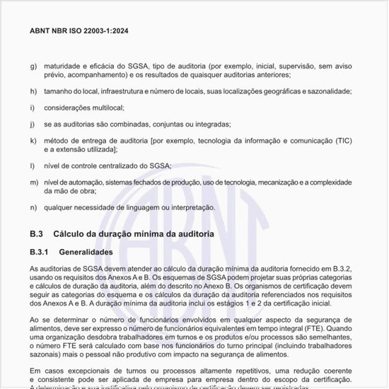 Como deve ser executado o cálculo da duração mínima da auditoria?