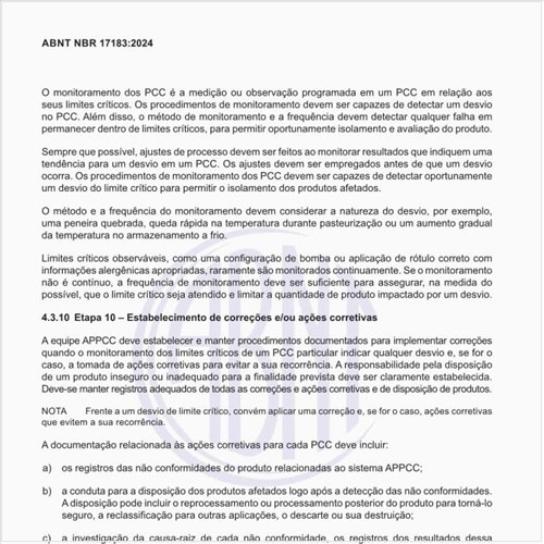 Como pode ser feito o estabelecimento de correções e/ou ações corretivas?