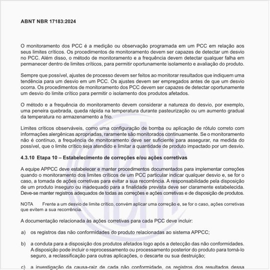 Como pode ser feito o estabelecimento de correções e/ou ações corretivas?