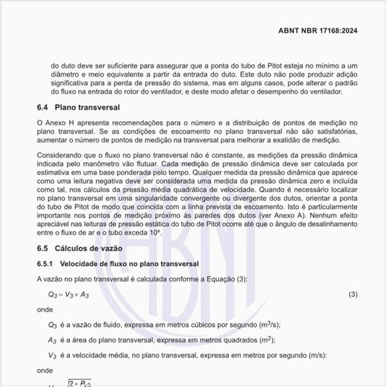 Como devem ser feitos os cálculos de vazão?