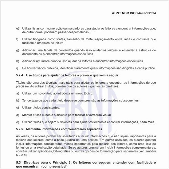 Quais são as diretrizes para o princípio 3: os leitores conseguem entender com facilidade o que encontram (compreensível)?