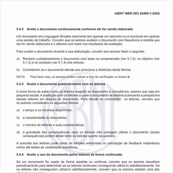 Por que avaliar o documento posteriormente com os leitores?