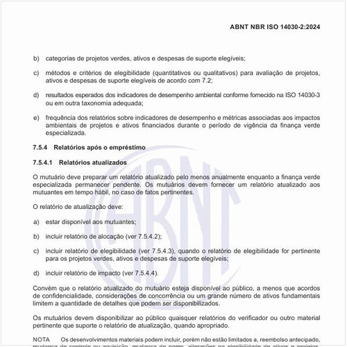 Quais devem ser os relatórios após o empréstimo?