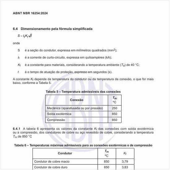 Como deve ser o dimensionamento pela fórmula simplificada?