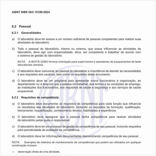 Quais são os requisitos de competência?