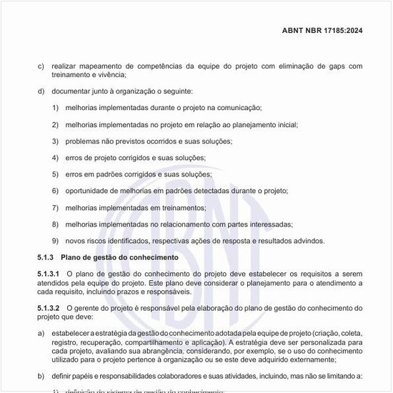 O que deve estabelecer o plano de gestão do conhecimento?