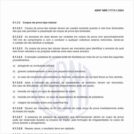 Quando usar os corpos de prova tipo tubular?