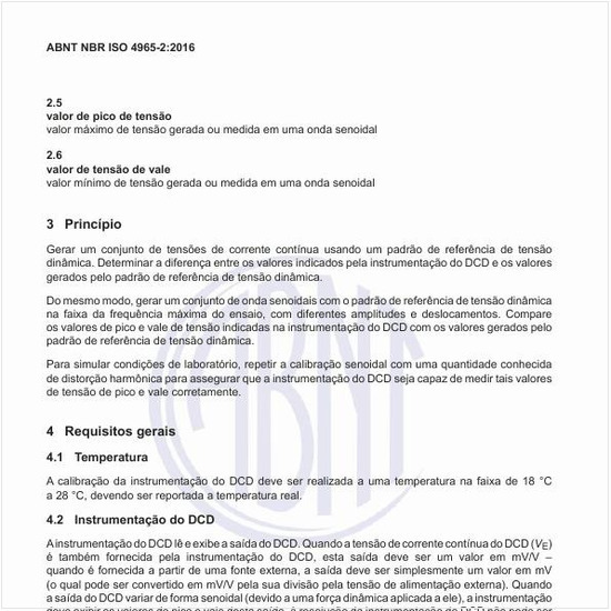Qual é a instrumentação do DCD?