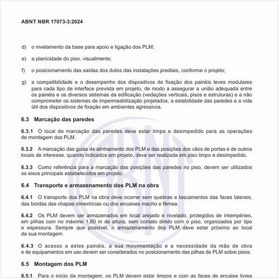 Como deve ser executada a marcação das paredes?