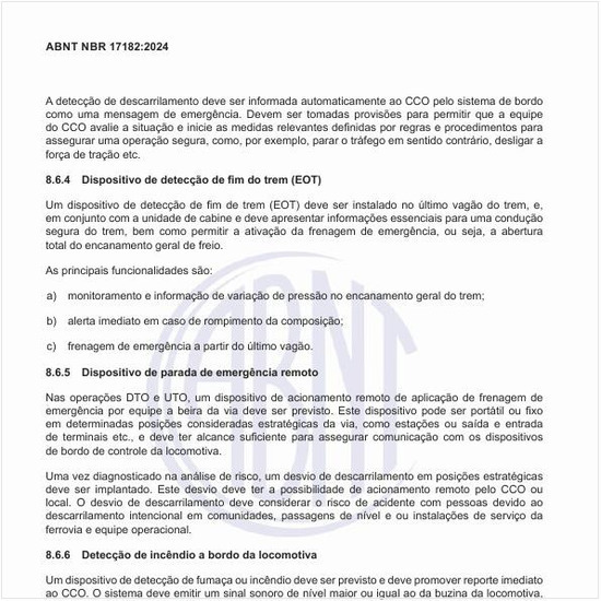 Como deve funcionar o dispositivo de parada de emergência remoto?