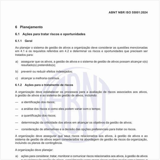Quais devem ser as ações para tratar os riscos e oportunidades?