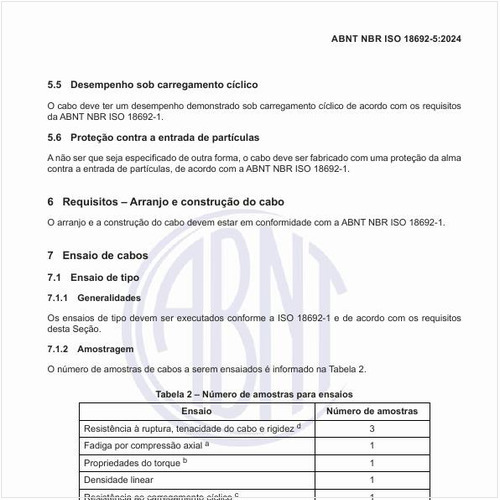 Qual deve ser o número de amostras para ensaios?