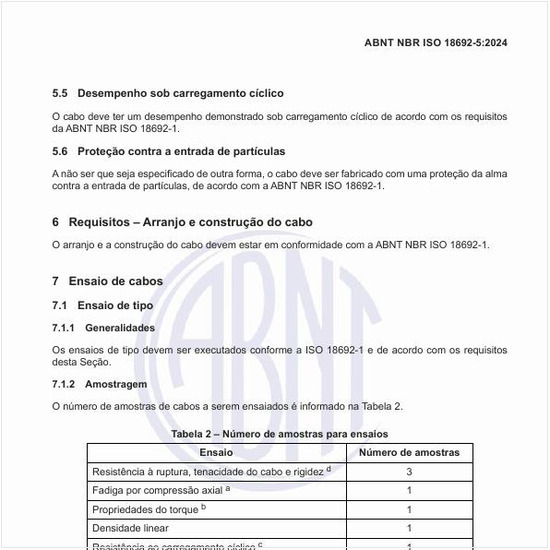 Qual deve ser o número de amostras para ensaios?