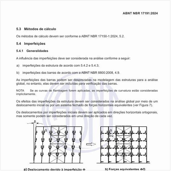 Quais são as forças horizontais equivalentes?