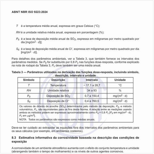 Quais são os parâmetros utilizados na derivação das funções dose-resposta, incluindo símbolo, descrição, intervalo e unidade?