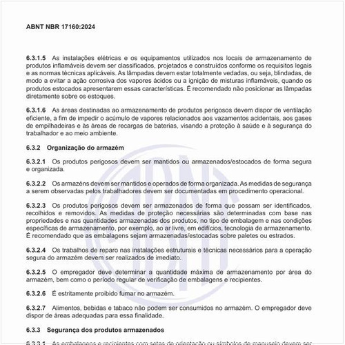 Como deve ser a organização do armazém?