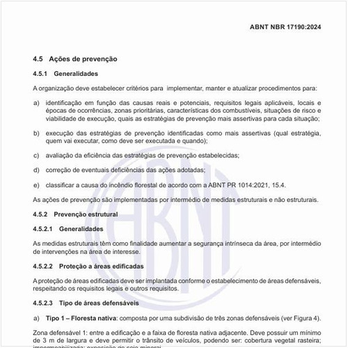 Qual é o tipo de áreas defensáveis?
