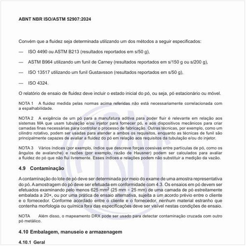 Por que se deve determinar a contaminação do lote de pó?