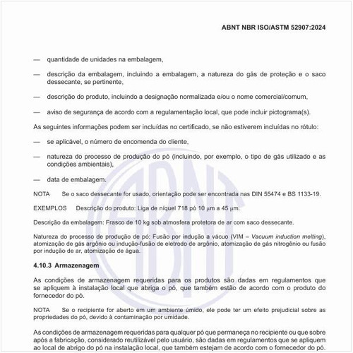 Quais devem ser as condições de armazenagem?