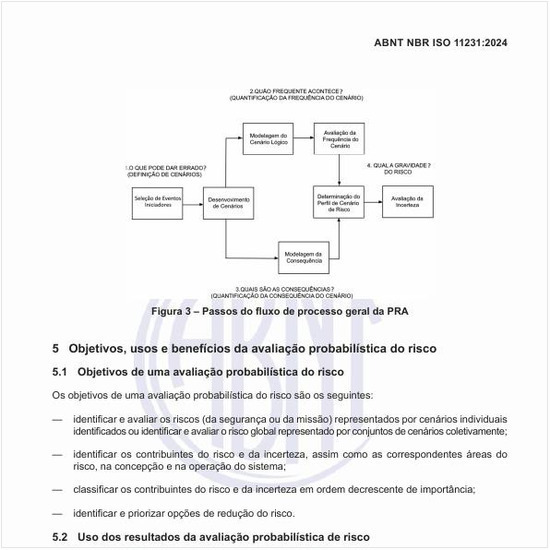 Quais são os objetivos de uma avaliação probabilística do risco?