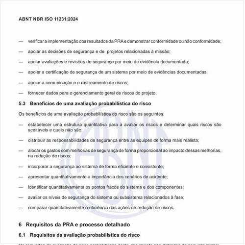 Quais são os benefícios de uma avaliação probabilística do risco?