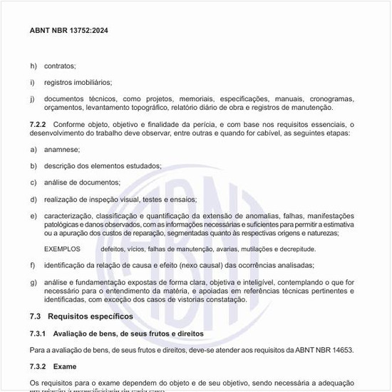 Como são classificadas as vistorias?