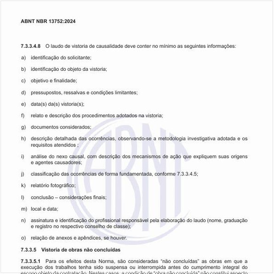 O que é uma vistoria de obras não concluídas?