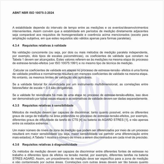 Quais são os requisitos relativos à diagnosticidade?