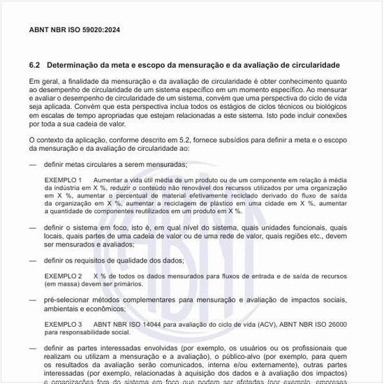 Como fazer a determinação da meta e escopo da mensuração e da avaliação de circularidade?