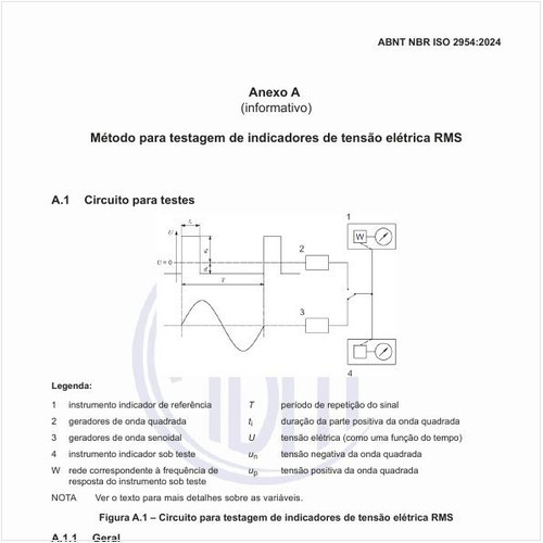 Qual o método para testagem de indicadores de tensão elétrica RMS?