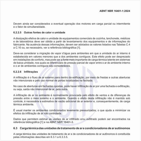 No que se constitui a carga térmica das unidades de tratamento de ar e condicionadores de ar autônomos?